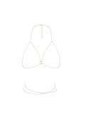 THE MAGNIFIQUE COLLECTION BODY CHAIN BRA BIJOUX INDISCRETS GOLDEN toy