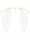 THE MAGNIFIQUE COLLECTION SHOULDER AND BACK METALLIC COLLAR BIJOUX INDISCRETS GOLD photo