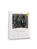 Black Buttplugs With Pull Ring - Set 8718627527122 toy