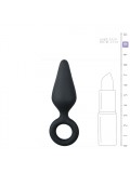 Black Buttplugs With Pull Ring - Small 8718627527146 image