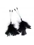 Black Feather Nipple Clamps 8718924231333