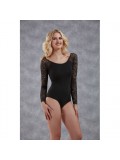 Body With Long Lace Sleeves - Black 8697694810842