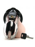 CB-6000 Chastity Cage - Chrome - 35 mm 094922298522 package