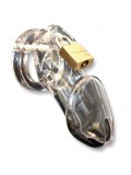 CB-6000 Chastity Cage - Clear - 37 mm 094922298515