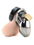 CB-6000S Chastity Cage - Chrome - 35 mm 094922395788 image