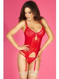 CORSET AND THONG CR-3641 RED toy