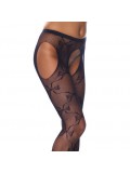 Crotchless Black Fishnet Lace Detail Tights 8718924222027