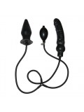 Deuce Double Penetration Inflatable Dildo and Anal Plug 848518014337
