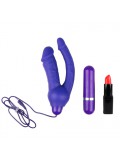 Double Realistic Vibrator - Purple 4024144588367 photo
