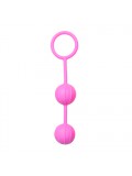 Easytoys Vertical Ribbed Geisha Balls - Pink 8718627522028