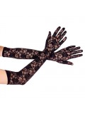 Extra long lace gloves BLACK 849450047599