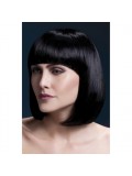 Fever Elise Wig 13inch/33cm Black Sleek Bob with Fringe 5020570425626