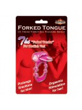Forked Tongue Vibrating Silicone Cock Ring 818631022922