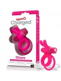 SCREAMING O RECHARGEABLE VIBRATING RING WITH RABBIT - O HARE- PINK 817483012525 photo