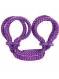 JAPANESE SILK LOVE ROPE ANKLE CUFFS PURPLE 051021144662