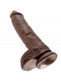 KING COCK 10" COCK BROWN WITH BALLS 25.4 CM 603912350289 package