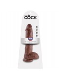 KING COCK 10" COCK BROWN WITH BALLS 25.4 CM 603912350289 toy
