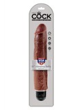 KING COCK 10'' VIBR STIFFY BROWN 0603912744972 toy