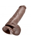KING COCK 11" COCK BROWN WITH BALLS 28 CM 603912350319 package