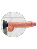 KING COCK 25.5 CM VIBRATING COCK WITH BALLS BLACK 603912737806 image