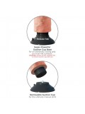 KING COCK 25.5 CM VIBRATING COCK WITH BALLS BLACK 603912737806 photo