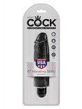 KING COCK 6'' VIBR STIFFY BLACK 0603912744880 toy