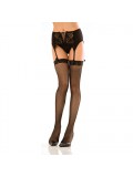 Lace top fishnet thigh high 017036513053