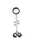 Leather Collar With Handcuffs 8718627528297 photo