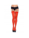 LEG AVENUE SHEER STOCKINGS RED 714718001418