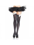 Nylon Over The Knee With Bow - Black 714718006024 toy