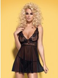 OBSESSIVE IMPERIA BABYDOLL AND THONG BLACK 5900308559017