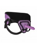 OUCH DELUXE STRAP ON SILICONE DELUXE PURPLE  20.5  CM 8714273301611 photo