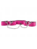 OUCH! REVERSIBLE COLLAR WITH WRIST AND ANKLE CUFFS PINK AND BLACK price