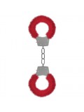 PLEASURE FURRY HANDCUFFS RED