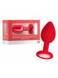 REGULAR DIAMOND BUTT PLUG RED toy