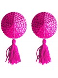 ROUND NIPPLE TASSELS OUCH! NIPPLE COVERS PINK 8714273948137