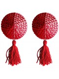 ROUND NIPPLE TASSELS OUCH! NIPPLE COVERS RED 8714273948168