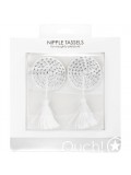 ROUND NIPPLE TASSELS OUCH! NIPPLE COVERS WHITE toy