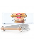 WOODEN BRIDLE GAG WHITE toy