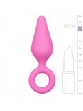 Pink Buttplugs With Pull Ring - Medium 8718627527177 image