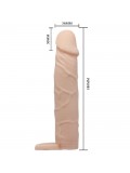 PRETTY LOVE REALISTIC PENIS SLEEVE WITH BALL STRAP 18 CM 6959532317848 detail