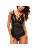 QUEEN LINGERIE TEDDY BLACK ONE SIZE 840476211708