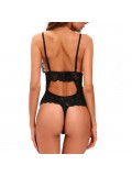 QUEEN LINGERIE TEDDY BLACK ONE SIZE 840476211708 photo