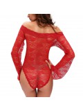 QUEEN LINGERIE TEDDY RED M-L 714569757359 photo