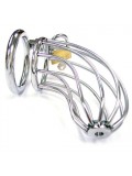 Rouge Stainless Steel Chasity Cock Cage With Padlock 5060404815384