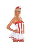 Red And White Dress Nurse Outfit 8718924220283