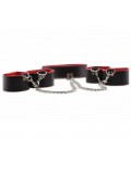 REVERSIBLE COLLAR/WRIST ANKLE CUFFS - RED photo 8714273786739