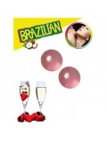 KISSABLE LUBRICANT BALLS STRAWBERRY CHAMPAGNE FLAVOUR 2 x 4GR