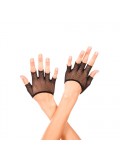 Short fishnet fingerless gloves BLACK 849450025023