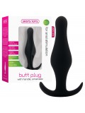 BUTT PLUG WITH HANDLE BLACK SMALL photo